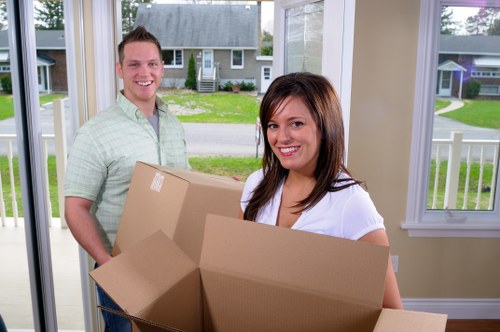 Careful loading of household furniture during a Kingston relocation