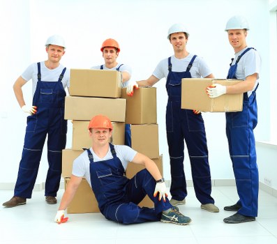 Man With A Van Kingston crew following careful safety procedures on site