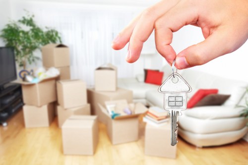 House removalists in Kingston preparing fragile furniture for transport