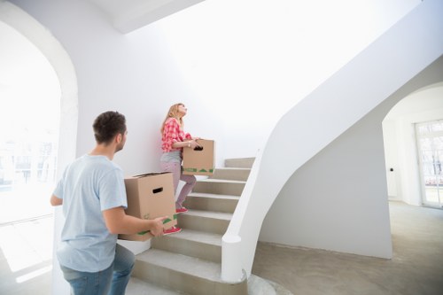 Furniture being loaded into a removal van in Kingston