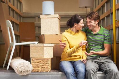 Flexible Kingston man with a van handling household items carefully